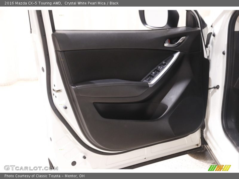 Crystal White Pearl Mica / Black 2016 Mazda CX-5 Touring AWD