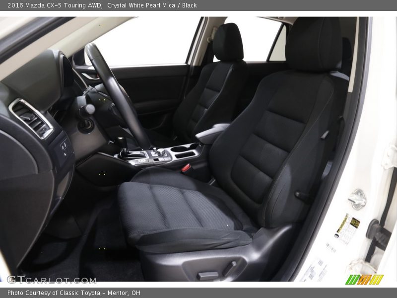 Crystal White Pearl Mica / Black 2016 Mazda CX-5 Touring AWD