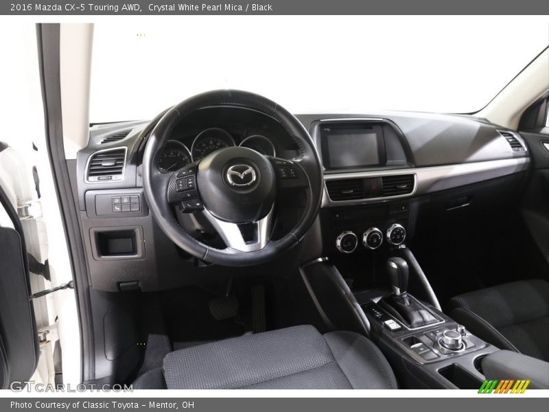 Crystal White Pearl Mica / Black 2016 Mazda CX-5 Touring AWD