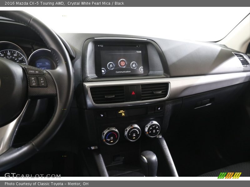 Crystal White Pearl Mica / Black 2016 Mazda CX-5 Touring AWD