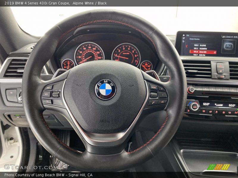 Alpine White / Black 2019 BMW 4 Series 430i Gran Coupe