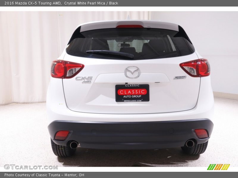 Crystal White Pearl Mica / Black 2016 Mazda CX-5 Touring AWD
