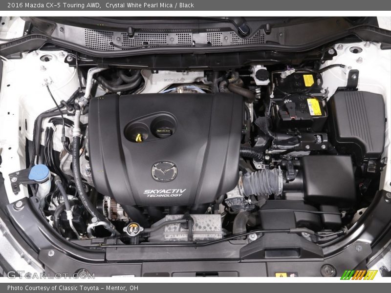 Crystal White Pearl Mica / Black 2016 Mazda CX-5 Touring AWD
