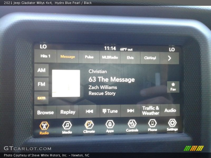 Hydro Blue Pearl / Black 2021 Jeep Gladiator Willys 4x4