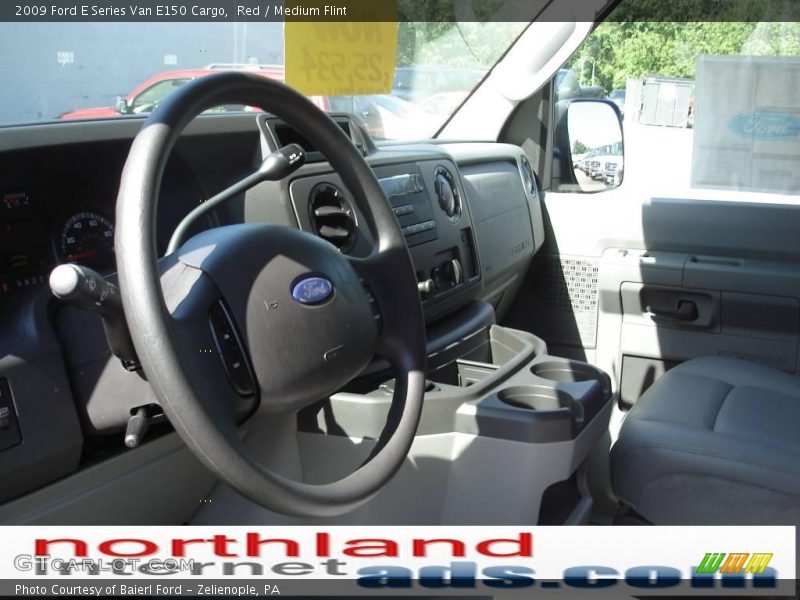 Red / Medium Flint 2009 Ford E Series Van E150 Cargo