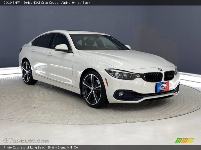Alpine White / Black 2019 BMW 4 Series 430i Gran Coupe