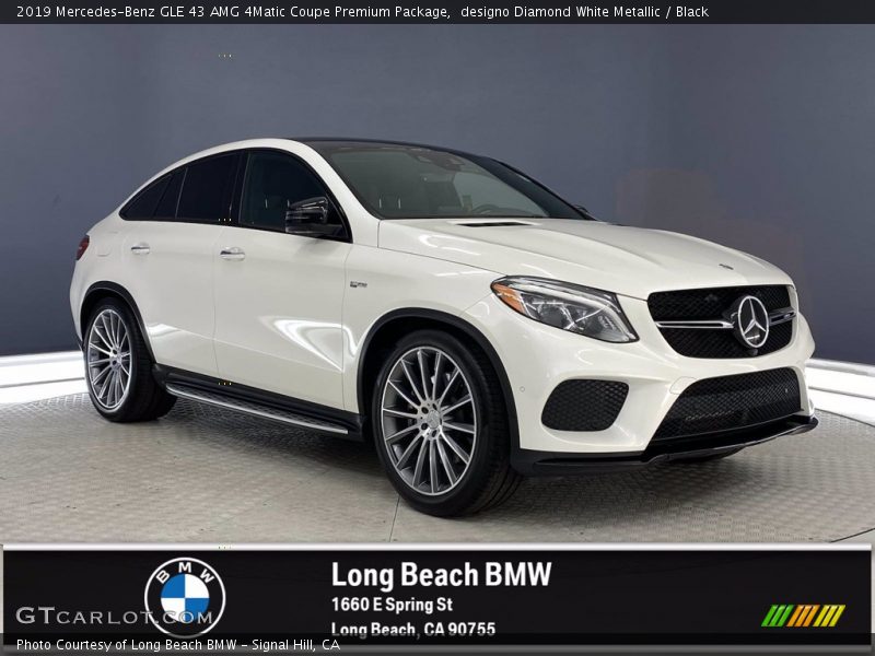 designo Diamond White Metallic / Black 2019 Mercedes-Benz GLE 43 AMG 4Matic Coupe Premium Package