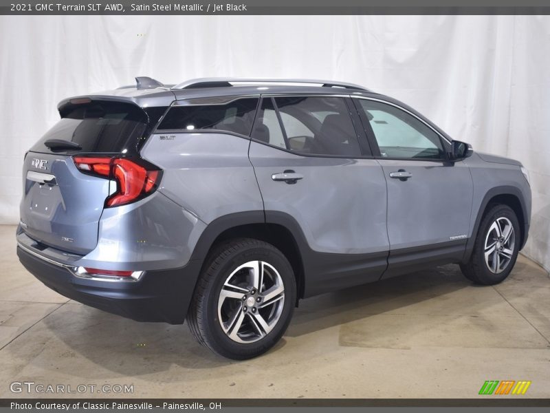 Satin Steel Metallic / Jet Black 2021 GMC Terrain SLT AWD