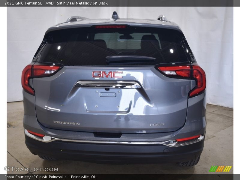 Satin Steel Metallic / Jet Black 2021 GMC Terrain SLT AWD