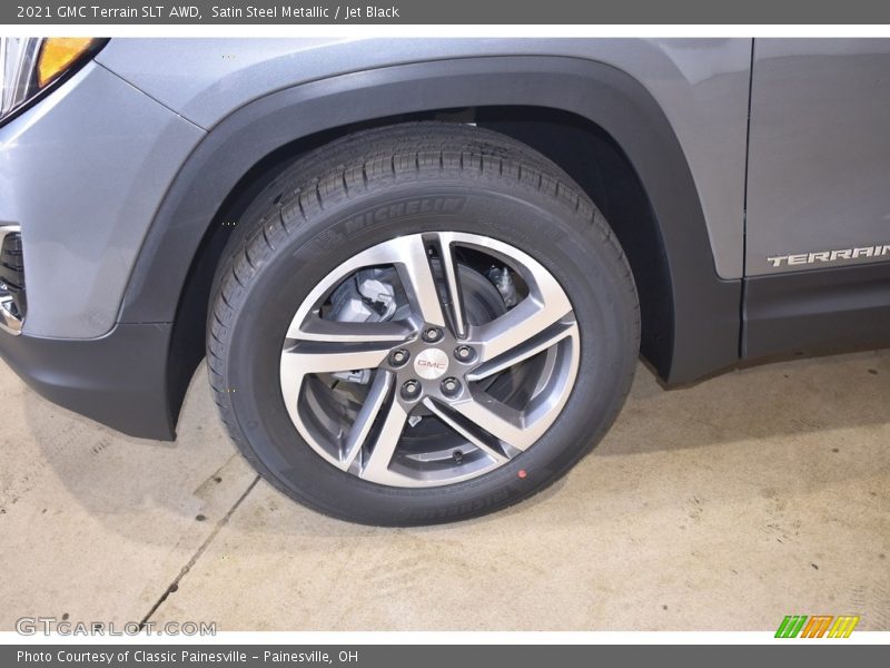 Satin Steel Metallic / Jet Black 2021 GMC Terrain SLT AWD