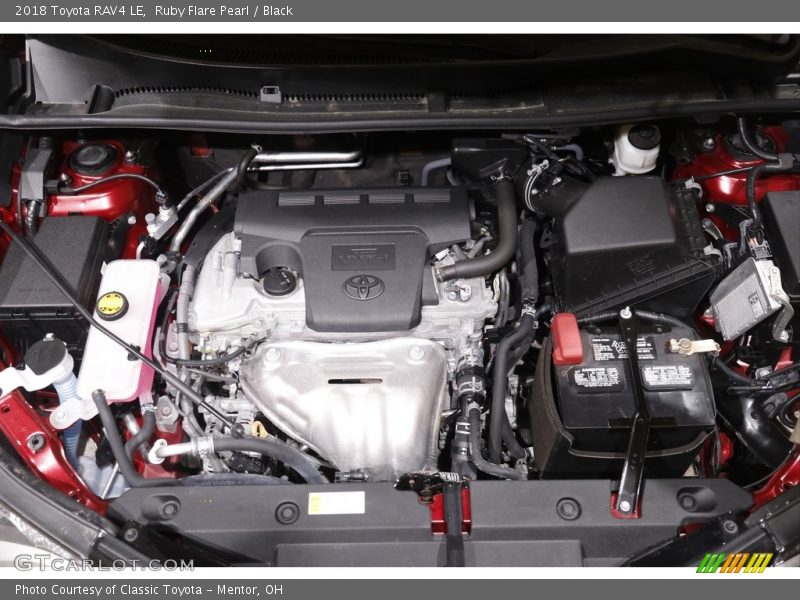 Ruby Flare Pearl / Black 2018 Toyota RAV4 LE