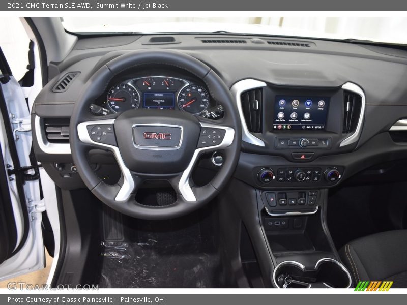 Summit White / Jet Black 2021 GMC Terrain SLE AWD