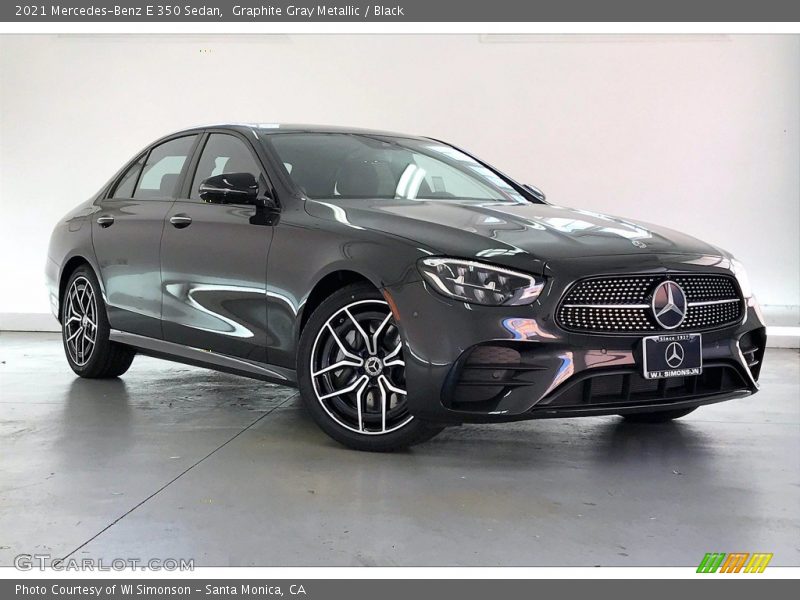 Graphite Gray Metallic / Black 2021 Mercedes-Benz E 350 Sedan