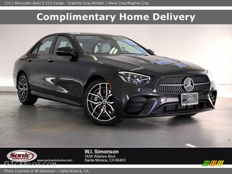 Graphite Gray Metallic / Neva Gray/Magma Gray 2021 Mercedes-Benz E 350 Sedan