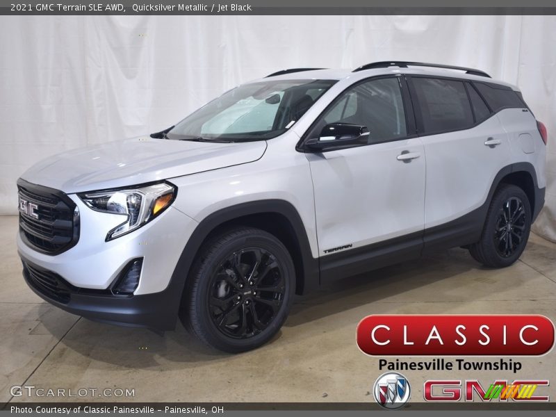 Quicksilver Metallic / Jet Black 2021 GMC Terrain SLE AWD