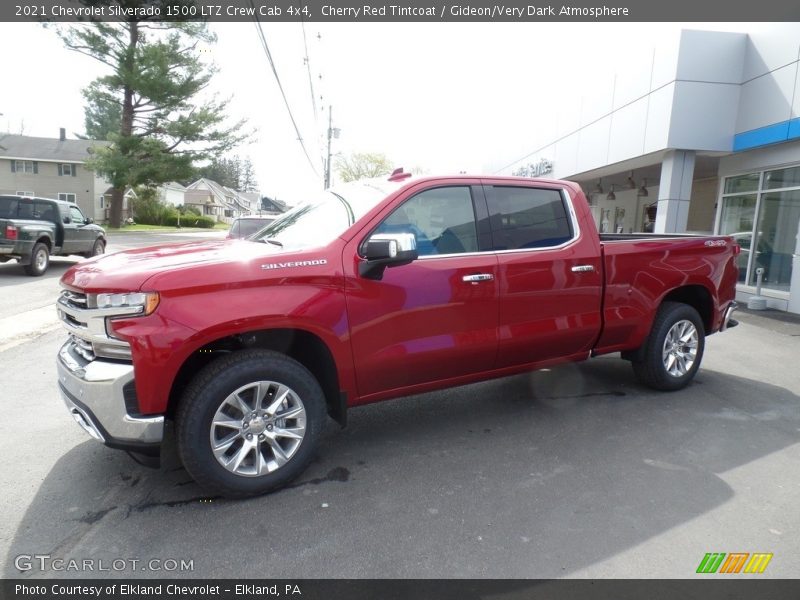 Cherry Red Tintcoat / Gideon/Very Dark Atmosphere 2021 Chevrolet Silverado 1500 LTZ Crew Cab 4x4