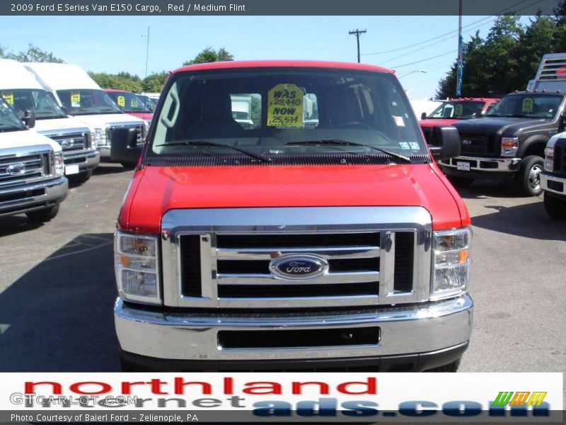 Red / Medium Flint 2009 Ford E Series Van E150 Cargo