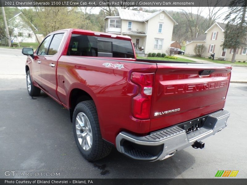Cherry Red Tintcoat / Gideon/Very Dark Atmosphere 2021 Chevrolet Silverado 1500 LTZ Crew Cab 4x4