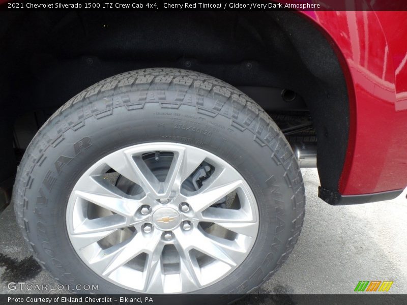 Cherry Red Tintcoat / Gideon/Very Dark Atmosphere 2021 Chevrolet Silverado 1500 LTZ Crew Cab 4x4