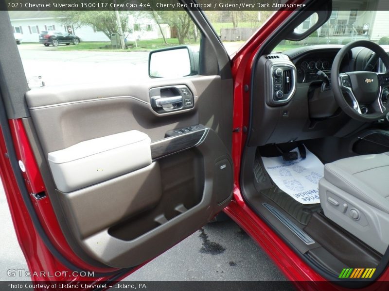 Cherry Red Tintcoat / Gideon/Very Dark Atmosphere 2021 Chevrolet Silverado 1500 LTZ Crew Cab 4x4