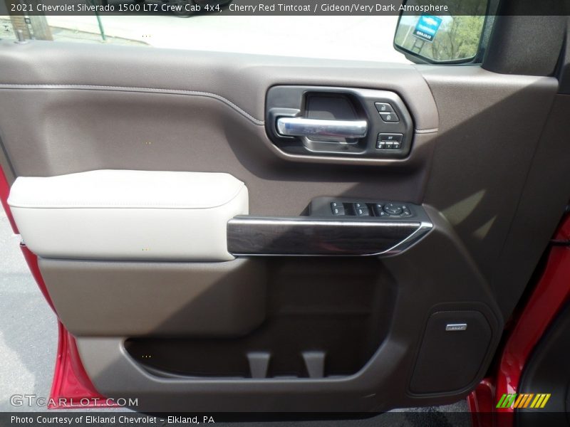 Cherry Red Tintcoat / Gideon/Very Dark Atmosphere 2021 Chevrolet Silverado 1500 LTZ Crew Cab 4x4