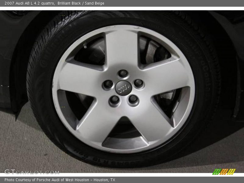 Brilliant Black / Sand Beige 2007 Audi A8 L 4.2 quattro