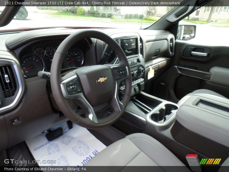 Cherry Red Tintcoat / Gideon/Very Dark Atmosphere 2021 Chevrolet Silverado 1500 LTZ Crew Cab 4x4