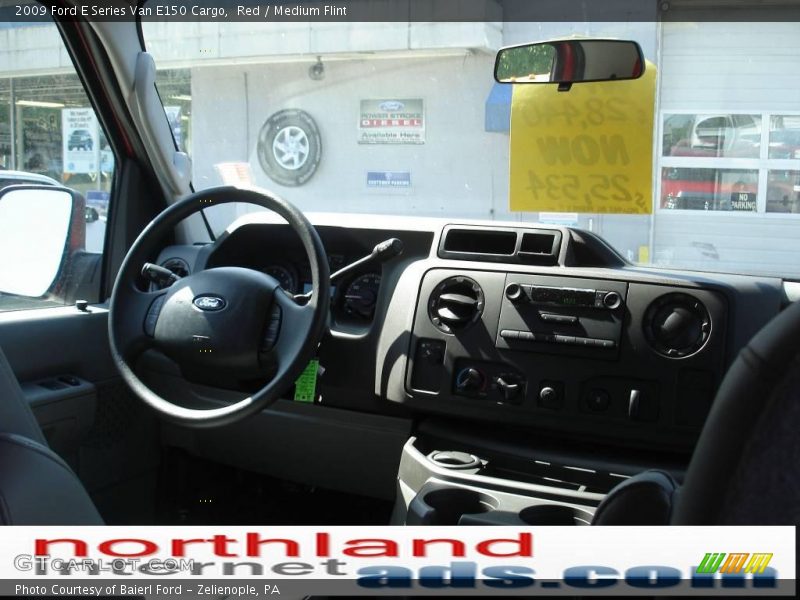 Red / Medium Flint 2009 Ford E Series Van E150 Cargo