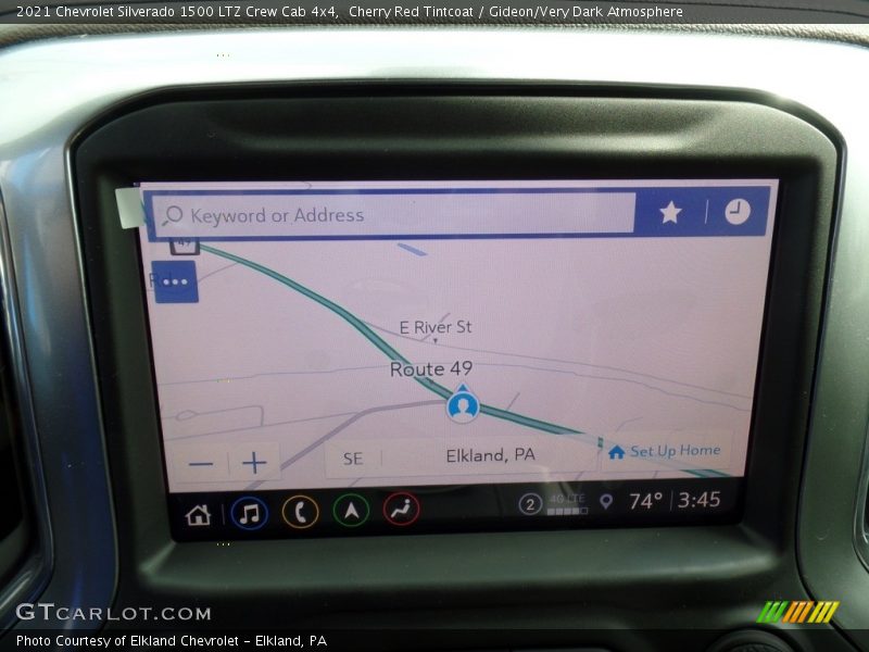 Cherry Red Tintcoat / Gideon/Very Dark Atmosphere 2021 Chevrolet Silverado 1500 LTZ Crew Cab 4x4