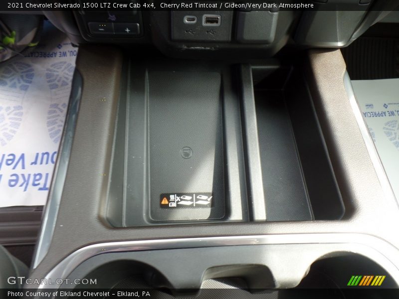 Cherry Red Tintcoat / Gideon/Very Dark Atmosphere 2021 Chevrolet Silverado 1500 LTZ Crew Cab 4x4
