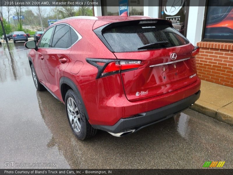 Matador Red Mica / Creme 2016 Lexus NX 200t AWD