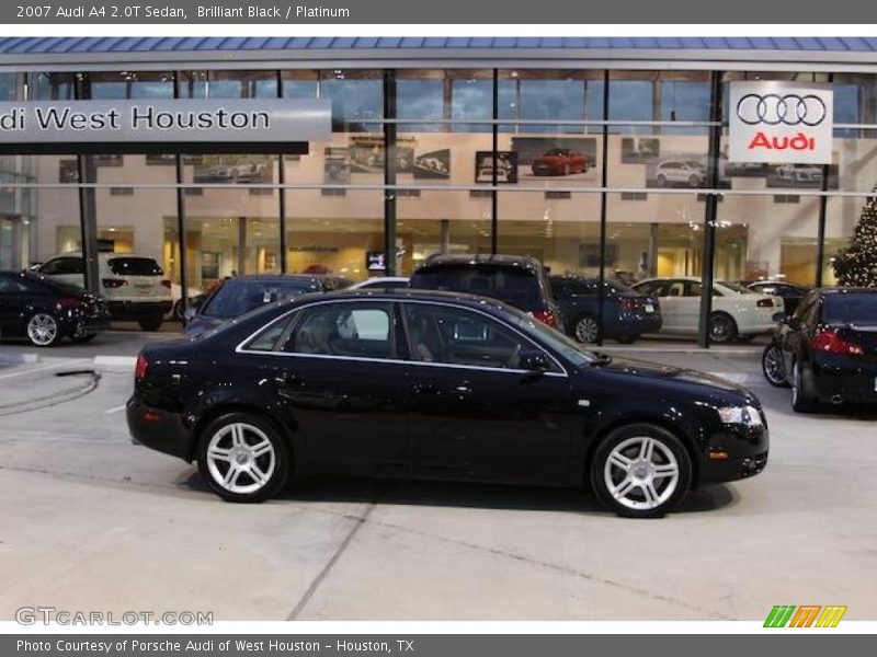 Brilliant Black / Platinum 2007 Audi A4 2.0T Sedan
