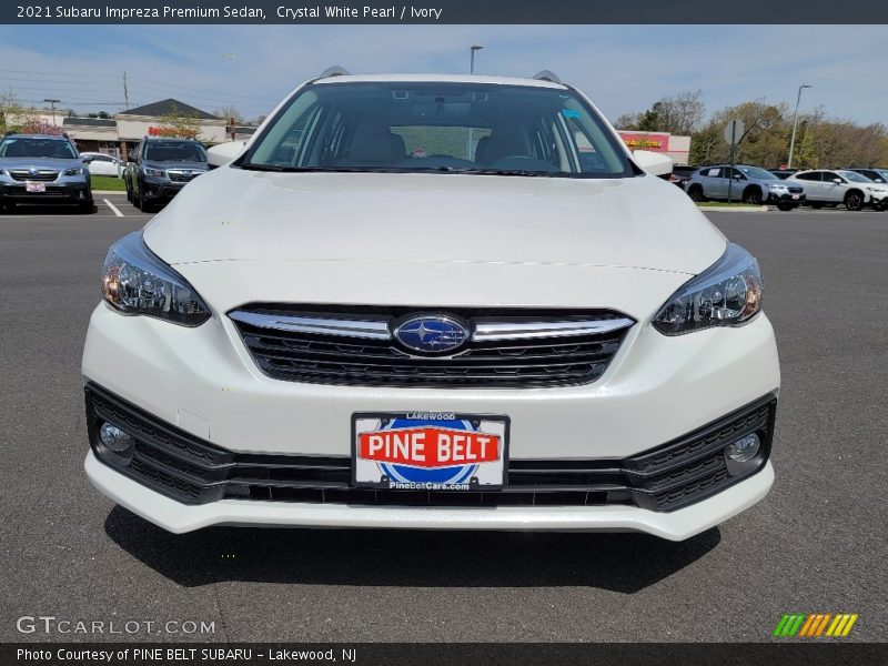 Crystal White Pearl / Ivory 2021 Subaru Impreza Premium Sedan