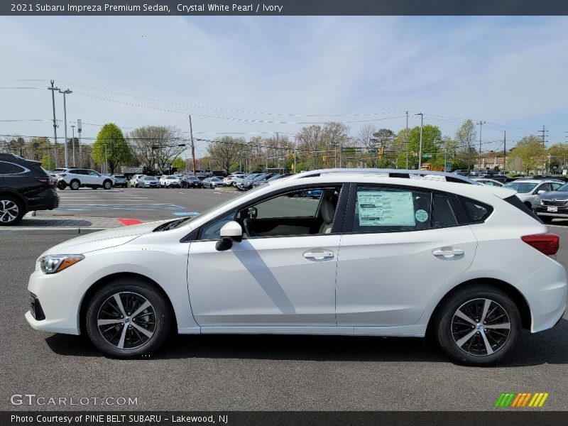 Crystal White Pearl / Ivory 2021 Subaru Impreza Premium Sedan