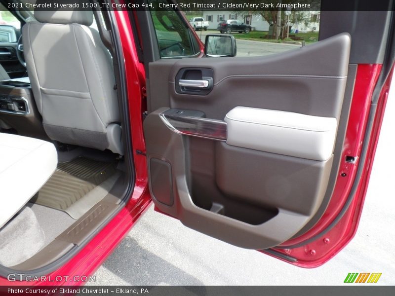 Cherry Red Tintcoat / Gideon/Very Dark Atmosphere 2021 Chevrolet Silverado 1500 LTZ Crew Cab 4x4