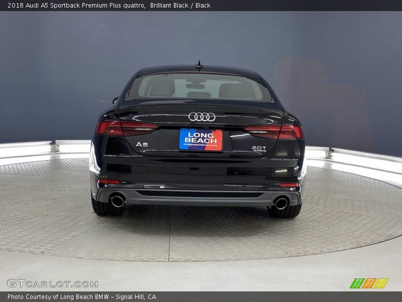 Brilliant Black / Black 2018 Audi A5 Sportback Premium Plus quattro