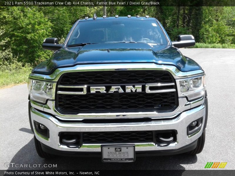 Patriot Blue Pearl / Diesel Gray/Black 2021 Ram 5500 Tradesman Crew Cab 4x4 Chassis