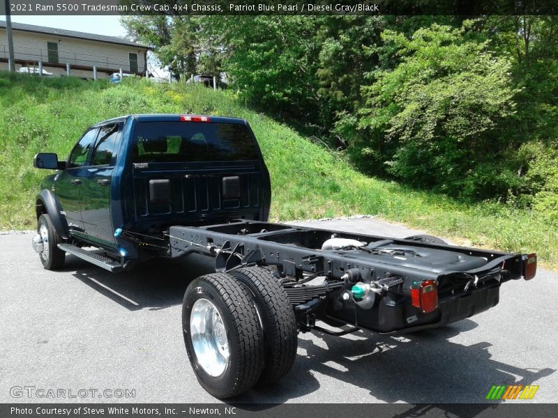 Patriot Blue Pearl / Diesel Gray/Black 2021 Ram 5500 Tradesman Crew Cab 4x4 Chassis