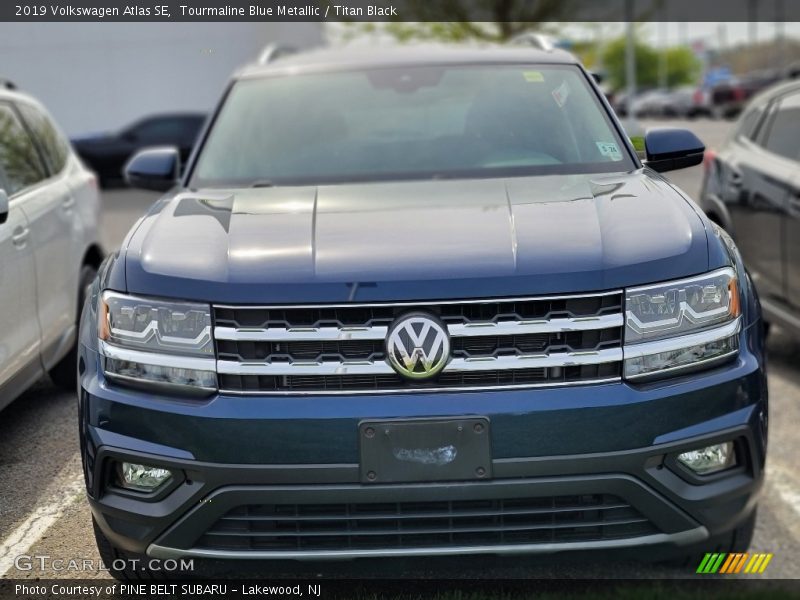 Tourmaline Blue Metallic / Titan Black 2019 Volkswagen Atlas SE
