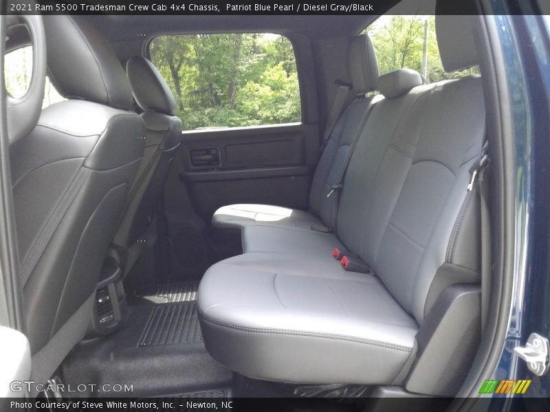 Rear Seat of 2021 5500 Tradesman Crew Cab 4x4 Chassis