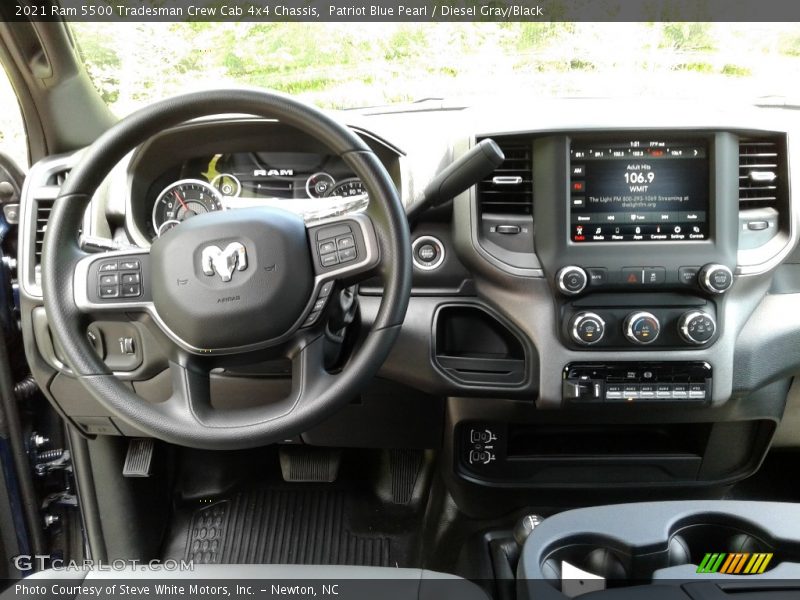 Dashboard of 2021 5500 Tradesman Crew Cab 4x4 Chassis