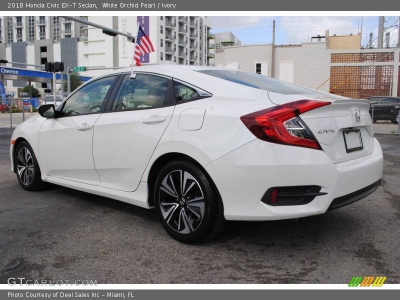 White Orchid Pearl / Ivory 2018 Honda Civic EX-T Sedan