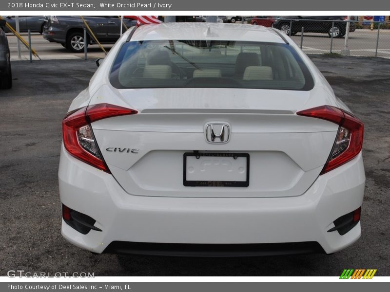 White Orchid Pearl / Ivory 2018 Honda Civic EX-T Sedan