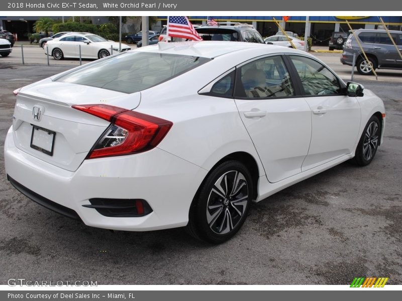 White Orchid Pearl / Ivory 2018 Honda Civic EX-T Sedan