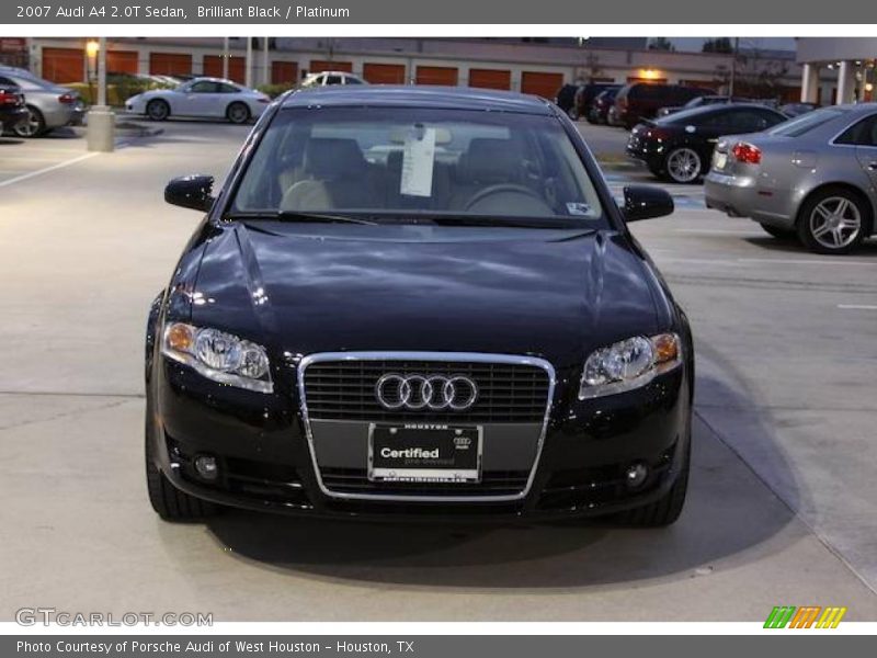 Brilliant Black / Platinum 2007 Audi A4 2.0T Sedan