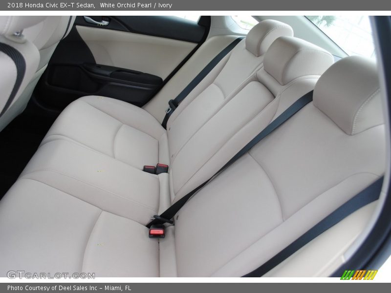 White Orchid Pearl / Ivory 2018 Honda Civic EX-T Sedan