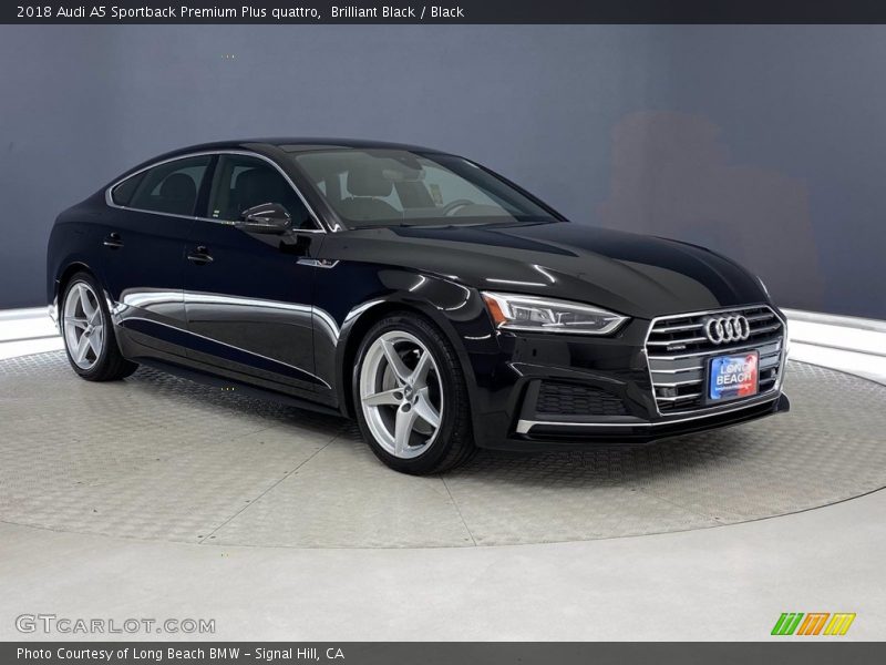 Brilliant Black / Black 2018 Audi A5 Sportback Premium Plus quattro
