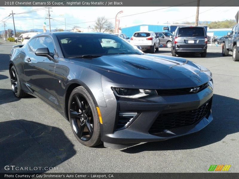 Nightfall Gray Metallic / Jet Black 2018 Chevrolet Camaro SS Coupe