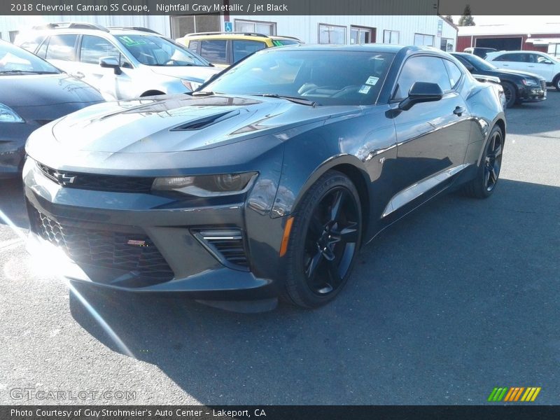 Nightfall Gray Metallic / Jet Black 2018 Chevrolet Camaro SS Coupe