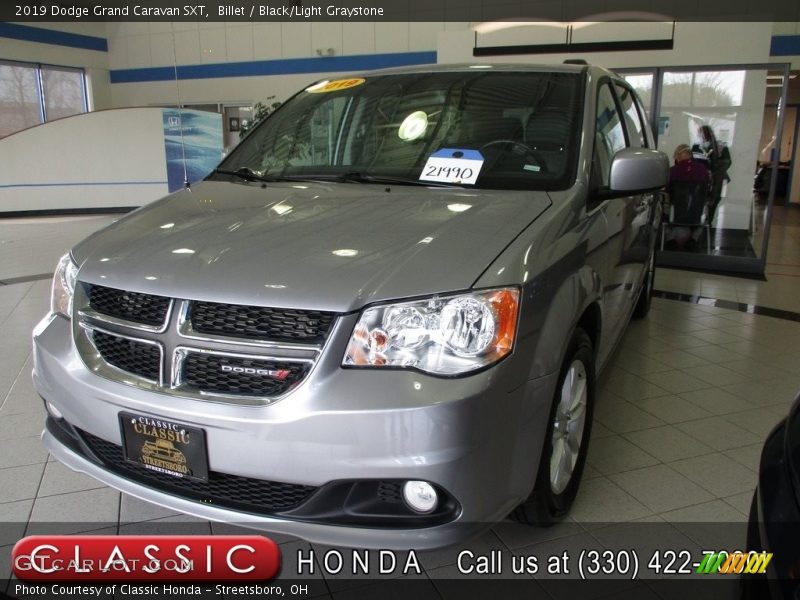 Billet / Black/Light Graystone 2019 Dodge Grand Caravan SXT